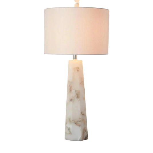 Aurora Alabaster Table Lamp 34"