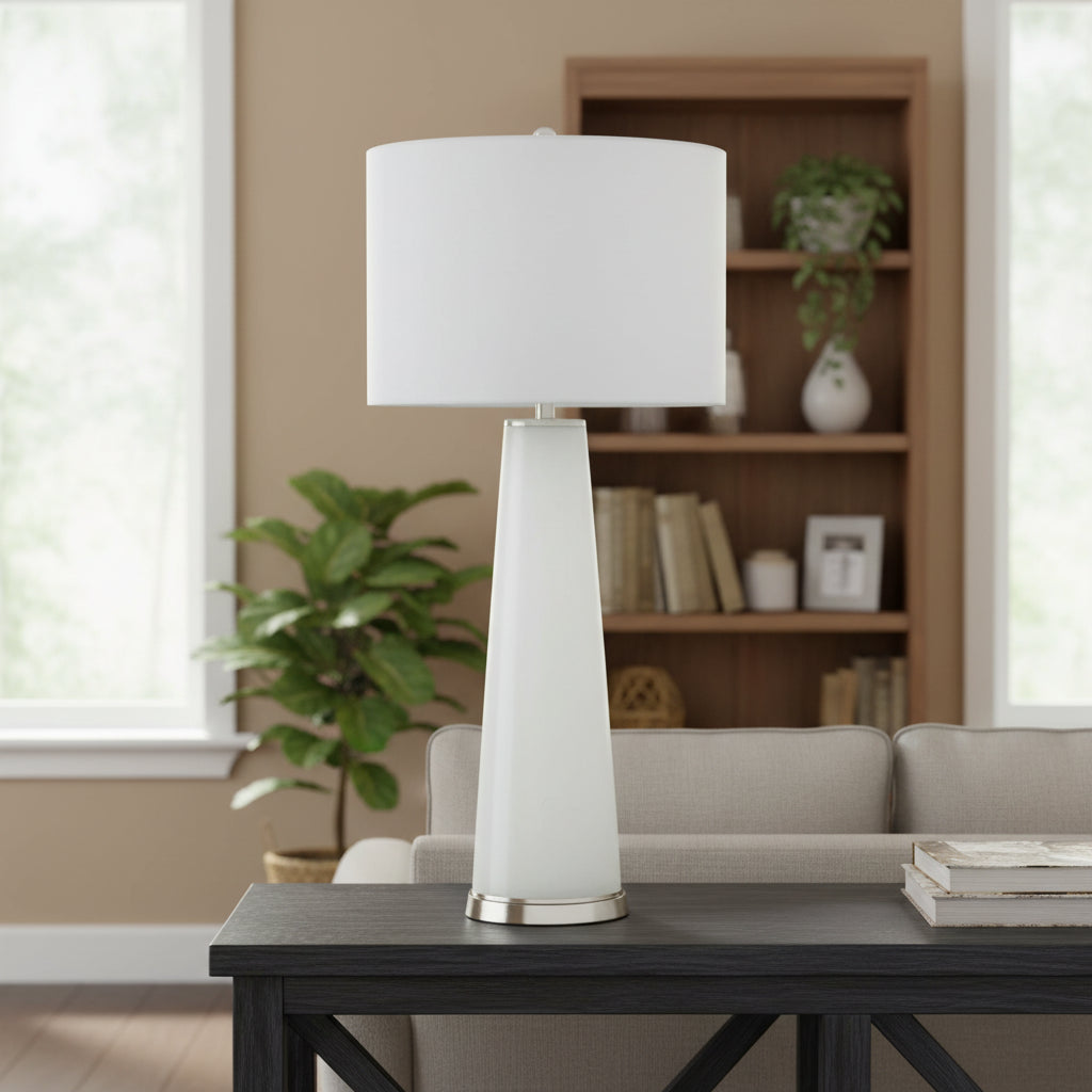 Century Table Lamp 40" - White