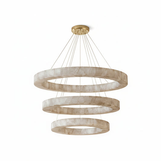 Teva Round Alabaster Chandelier