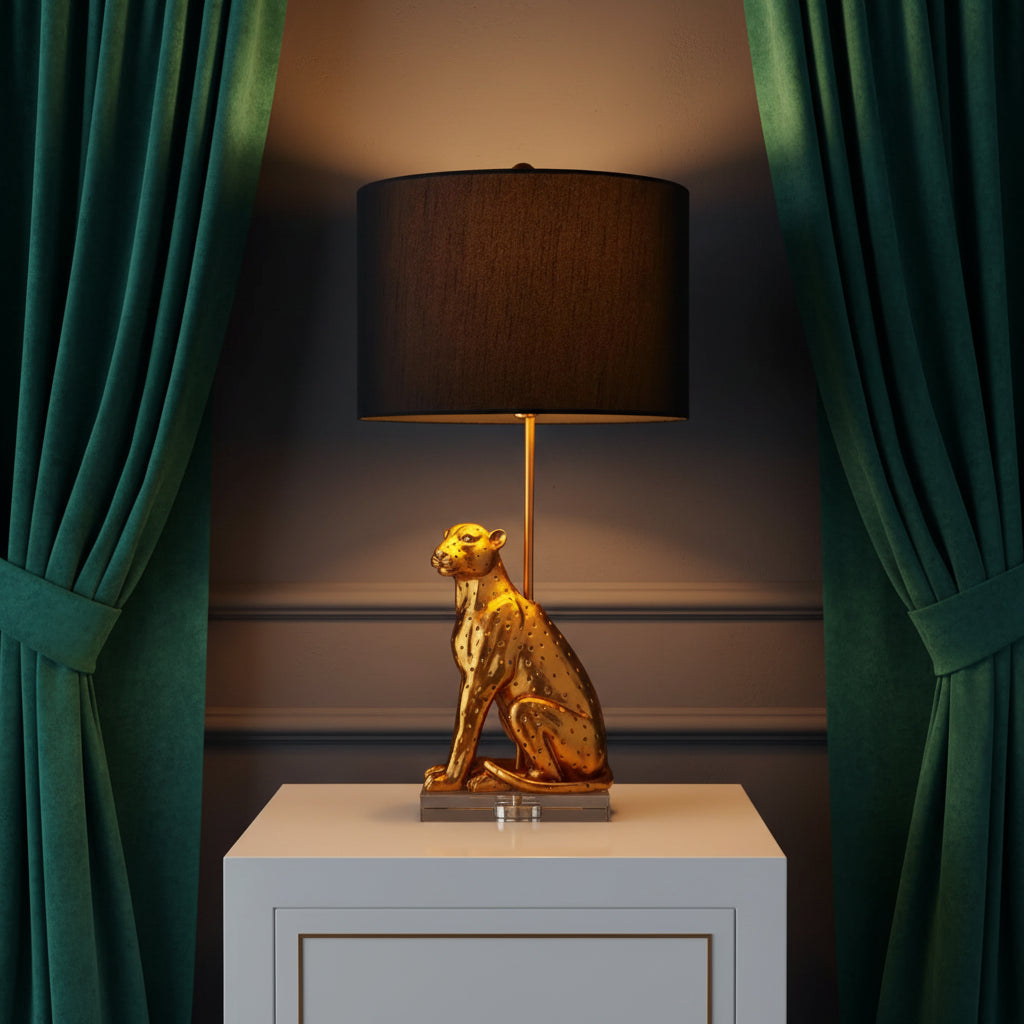 Leopard Table Lamp