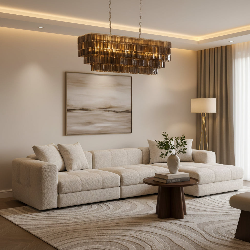 Capiz Chandelier 39" - Graphite