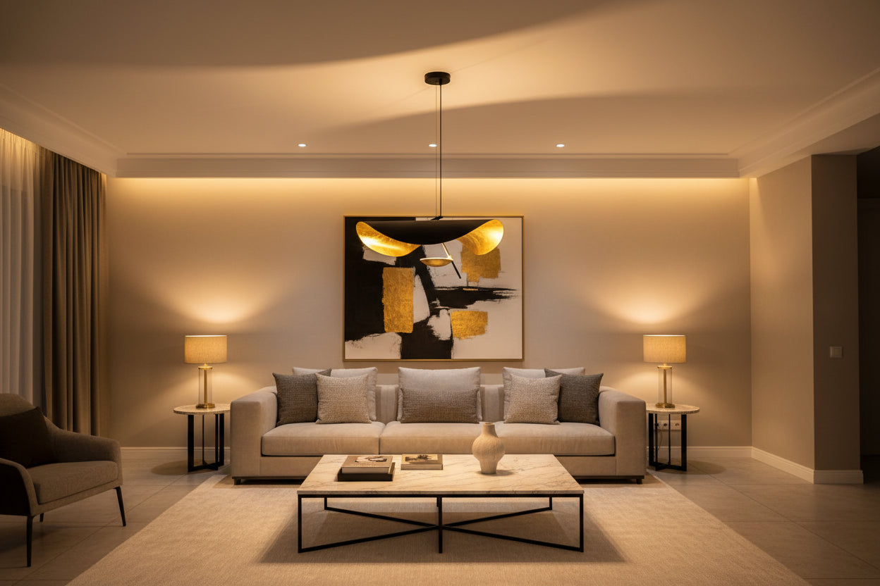 Doyer Gold Leaf Chandelier 23.5"
