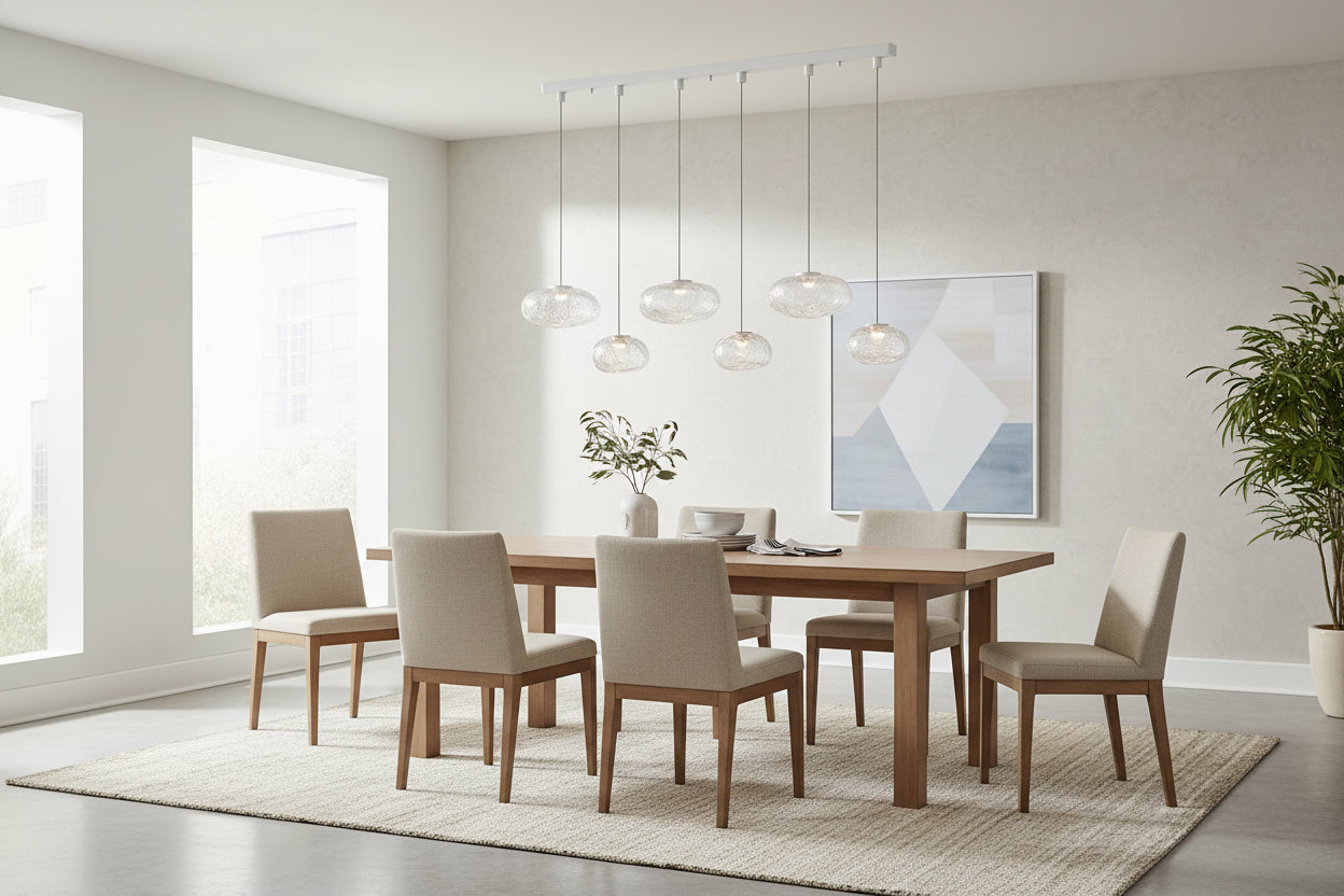Nuvola Glass Globe Chandelier 47"