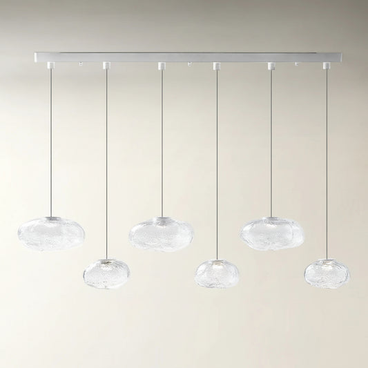 Nuvola Glass Globe Chandelier 47"