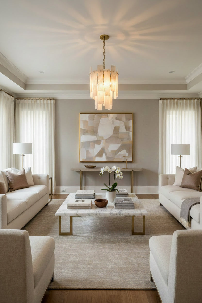 Willa Alabaster Chandelier