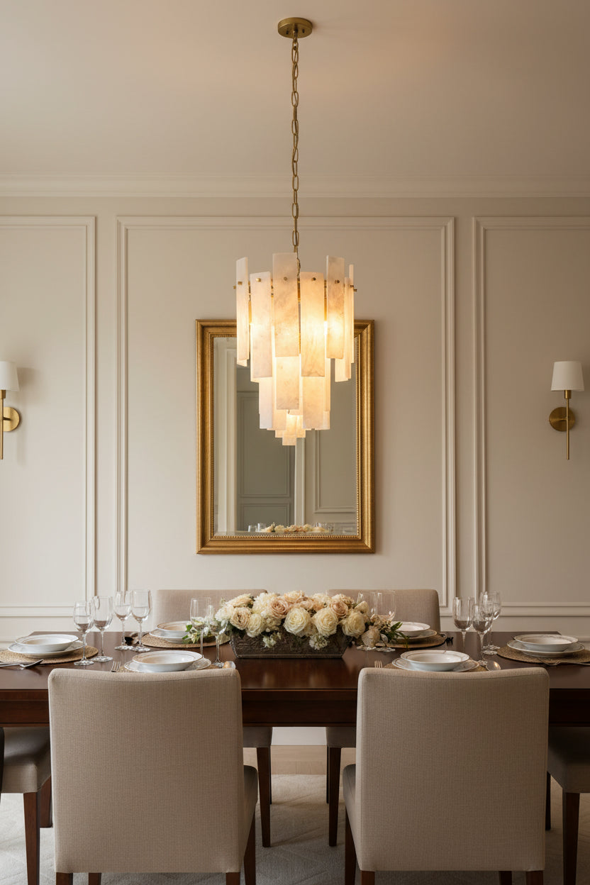 Willa Alabaster Chandelier