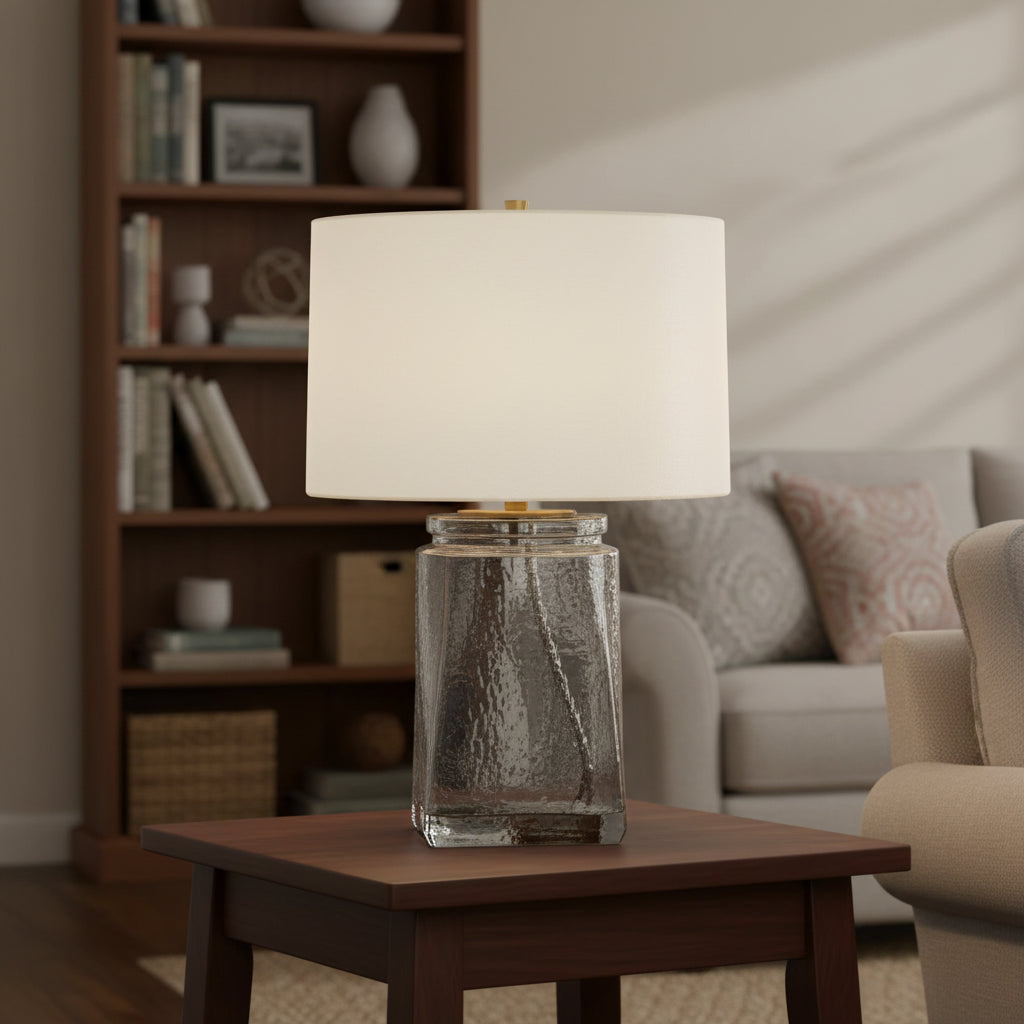 Rumi Reflective Glass Table Lamp
