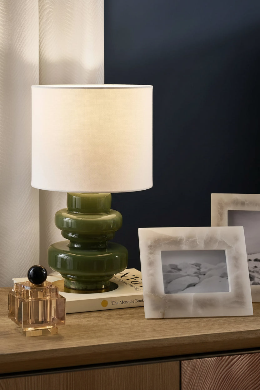 Edin Glass Table Lamp - Pistachio