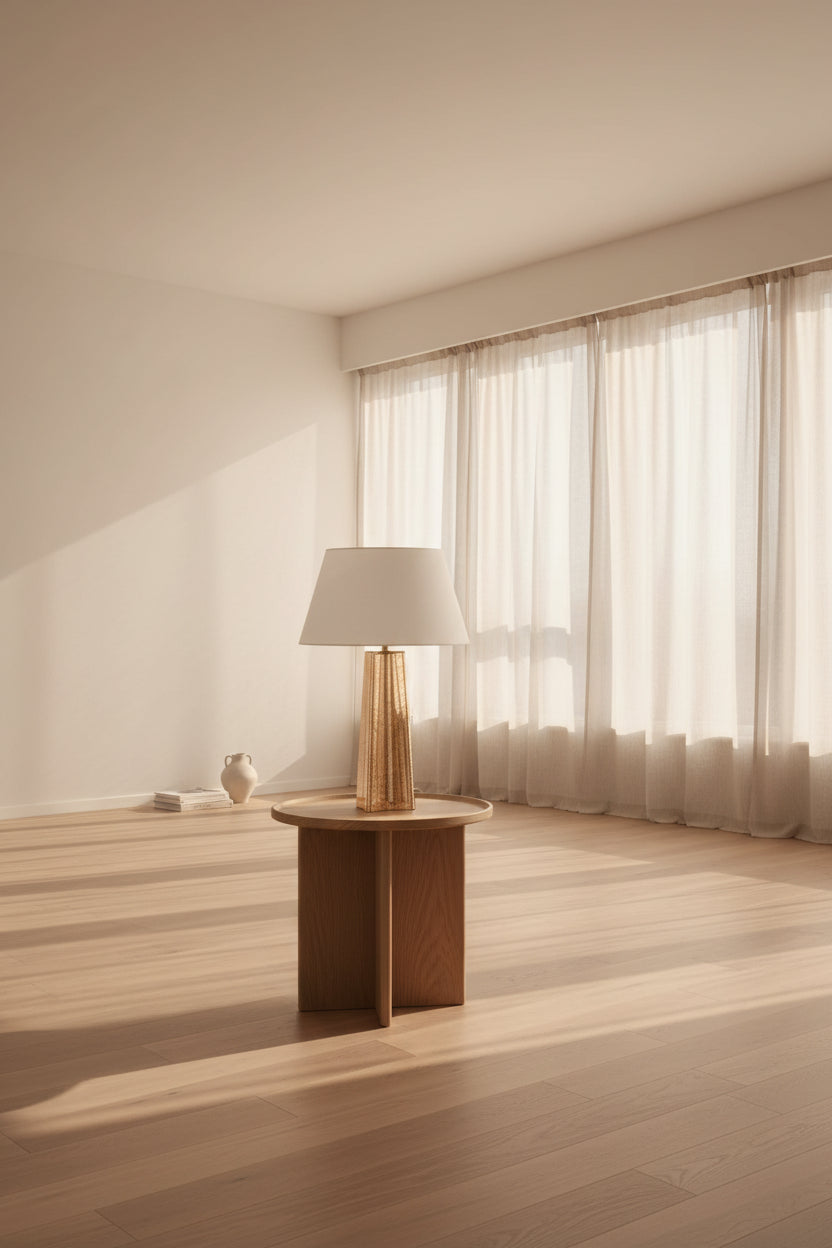 Uma Texture Glass Table Lamp - Gold