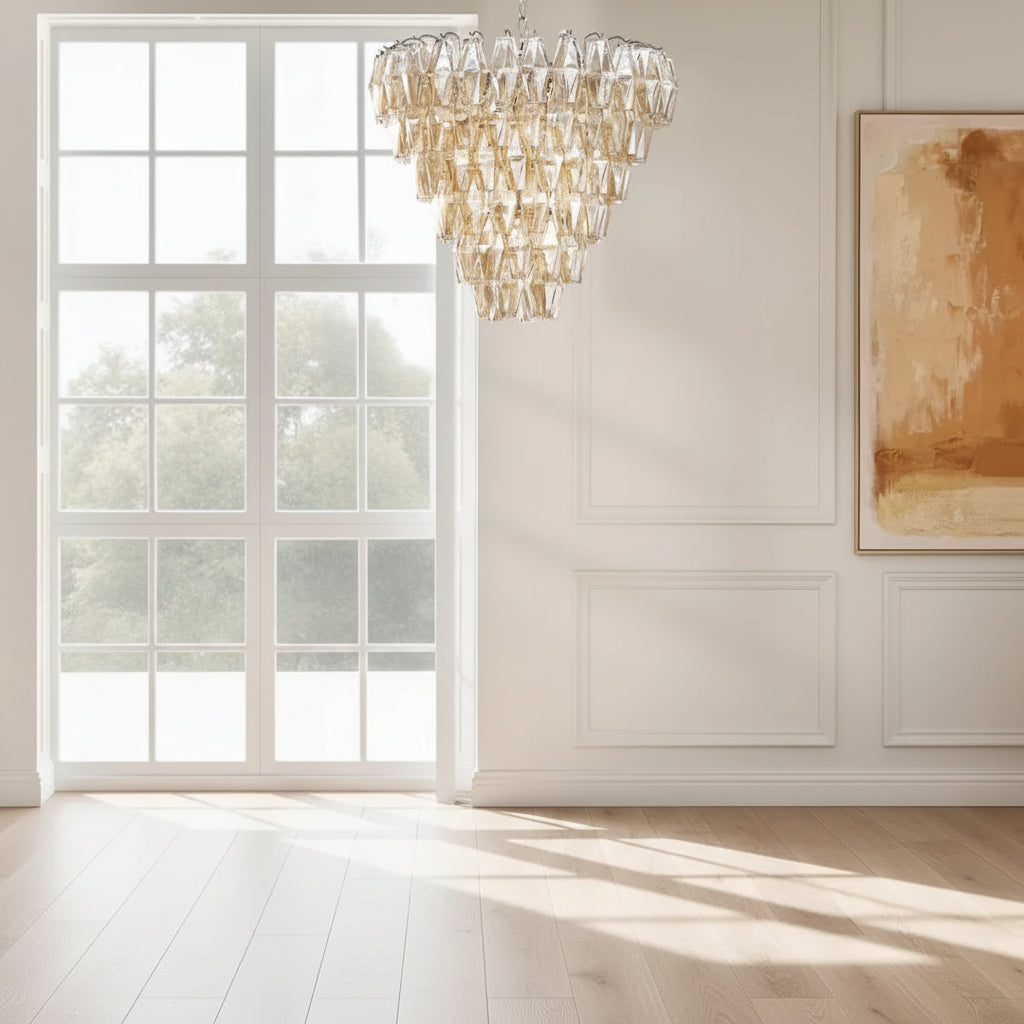 Cosima Glass Chandelier - Champagne