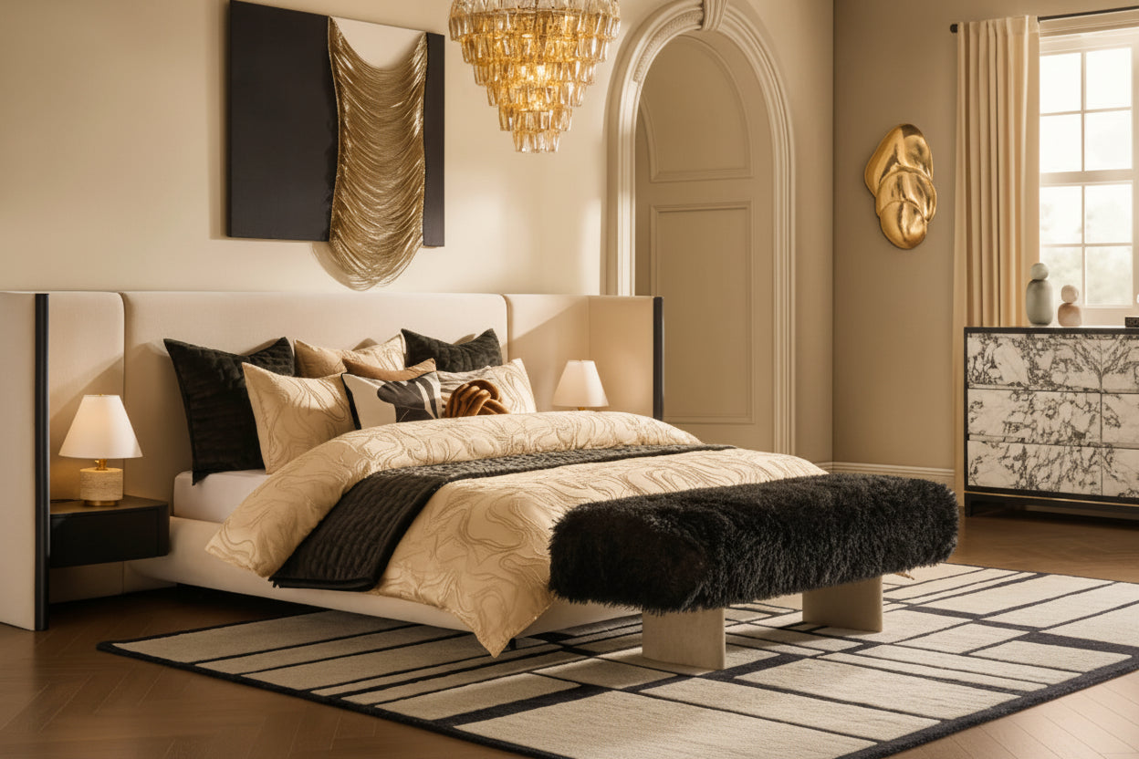 Cosima Glass Chandelier - Champagne